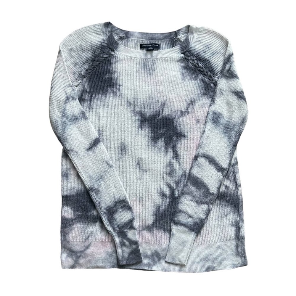 American Eagle Outfitters AEO Tie Dye Crew Neck Long Sleeve Shirt Top Size Small